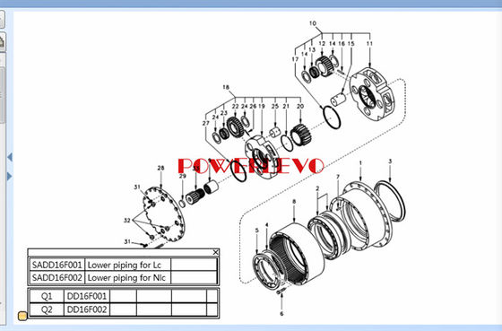เครื่องขุดเครื่องยนต์ Swing Gearbox สําหรับ ec210 ec210b EC210