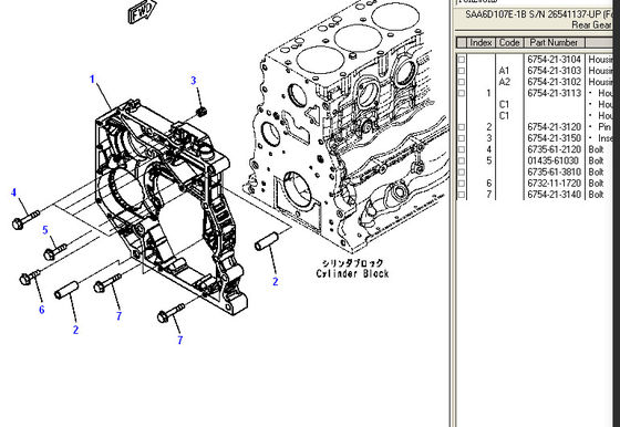 6754-21-1310 6754-21-1017 s6d107 qsb6.7 ซิลินเดอร์บล็อกการประกอบสําหรับ KOMATSU CUMMINS pc200-8 R225-9จีน คุณภาพสูงใหม่